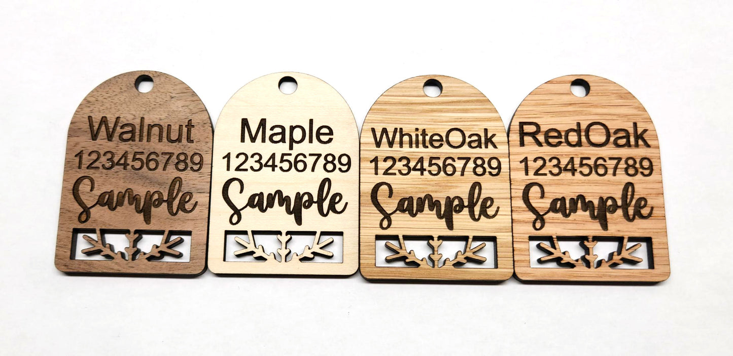 Set of 2 Snowflake Gift Tags