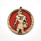 Football Player Ornament (Two-Layer Design)