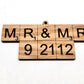 Wedding Date Ornaments